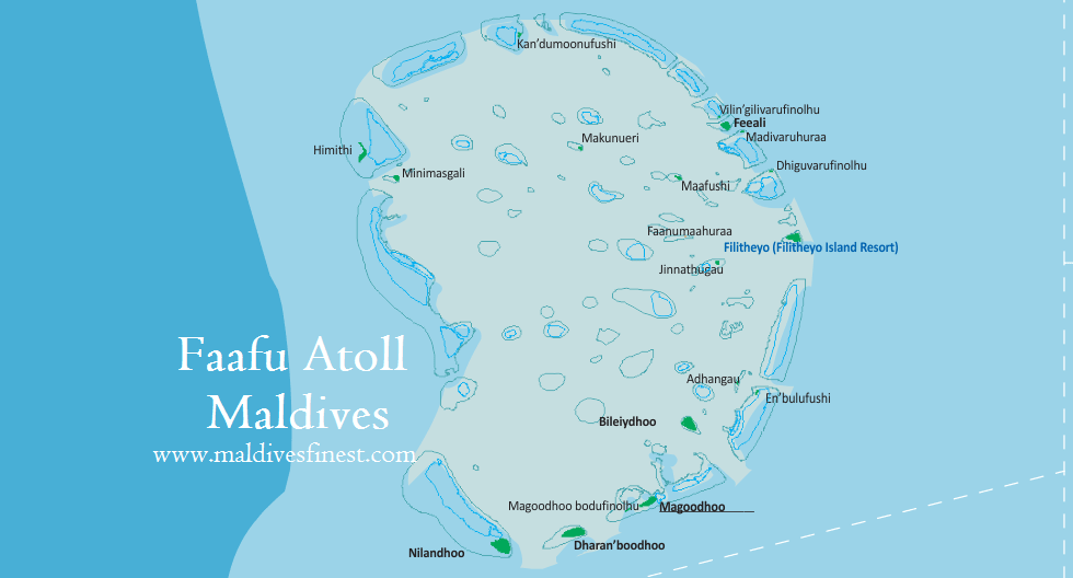 Карта атоллов на мальдивах