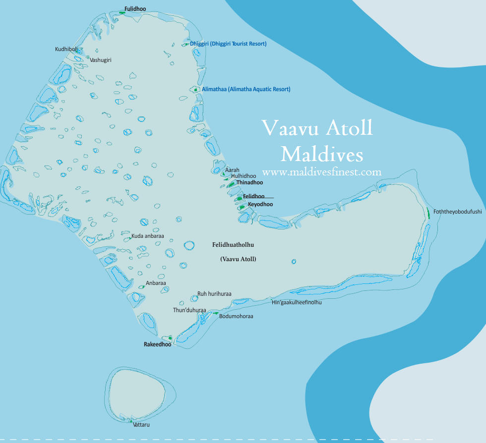 Maldives Map With Resorts Airports And Local Islands