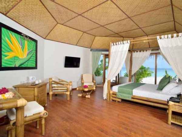 safari island maldives beach bungalow