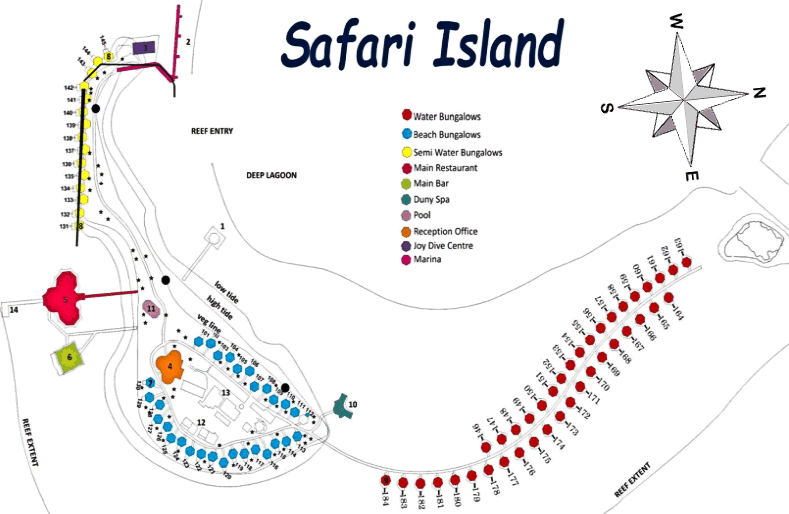 safari island resort lageplan