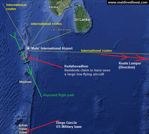 missing mh370 maldives