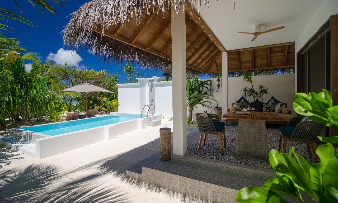 beach pool villa