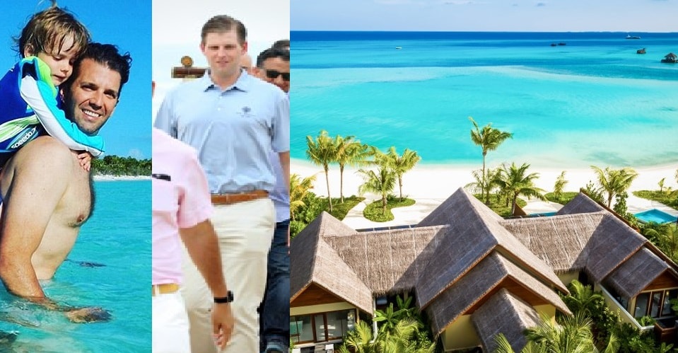 trump jr and eric trump maldives