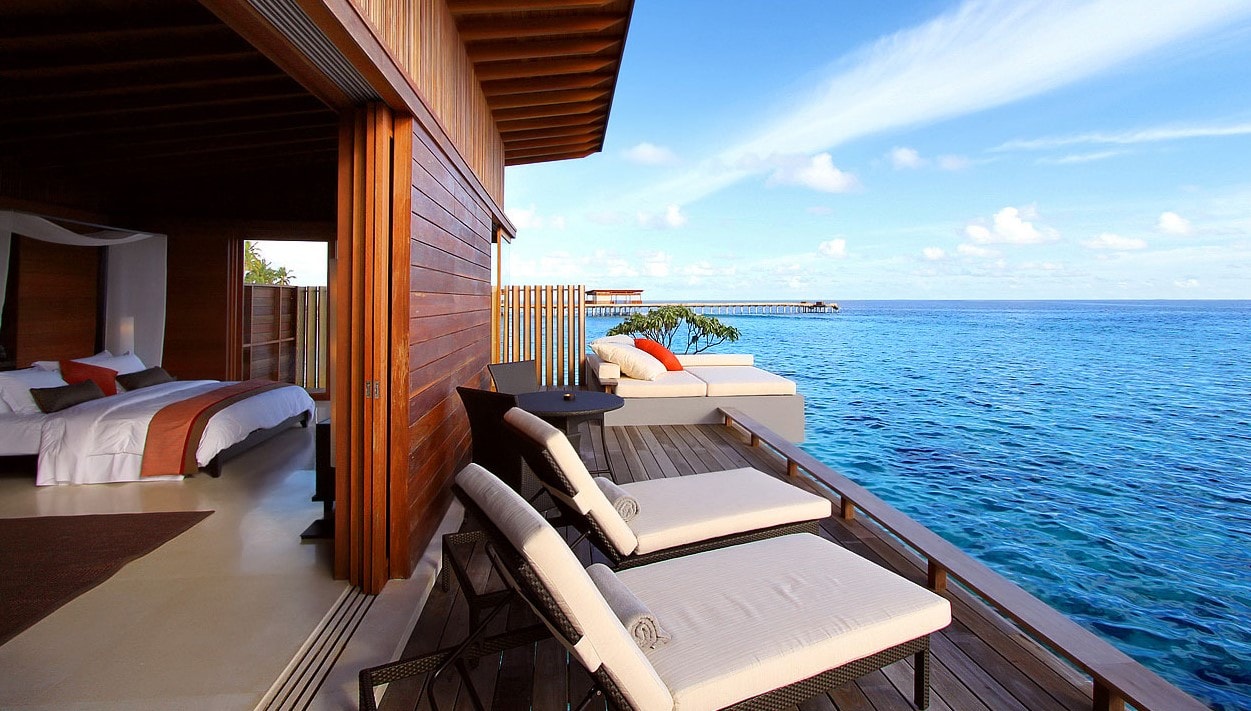 park hyatt maldives water villa terrace