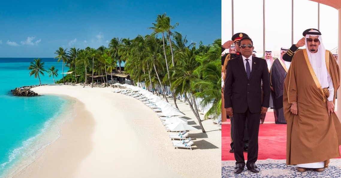 saudi king in reethi rah maldives