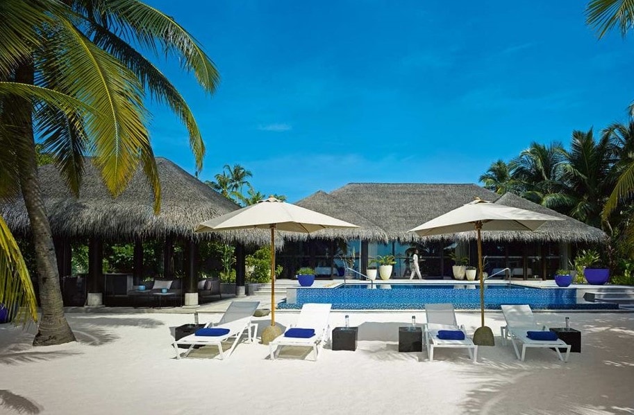 velaa private island beach pool house