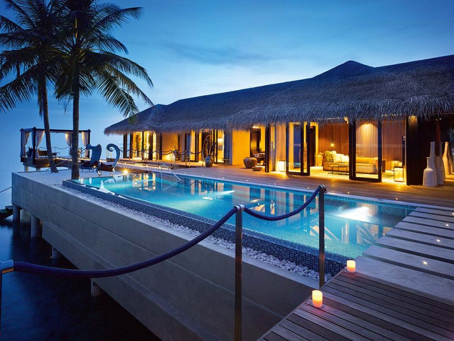 velaa private island romantic pool residence