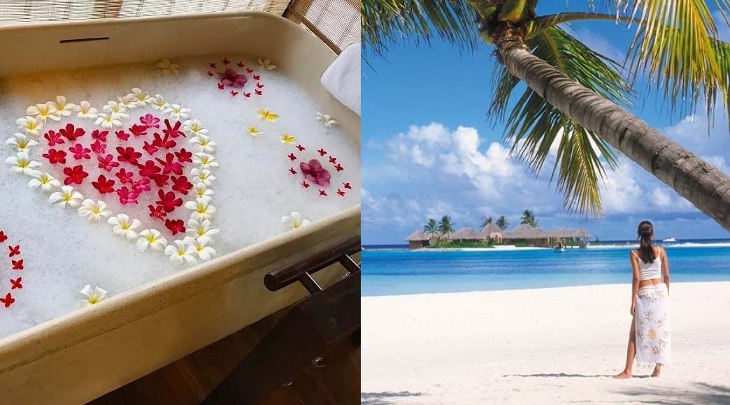 amazing bath in maldives