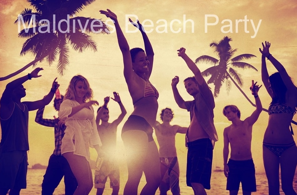 beach party maldives