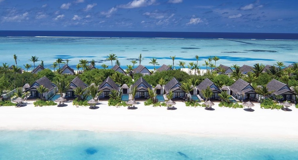 vista da praia da ilha das maldivas