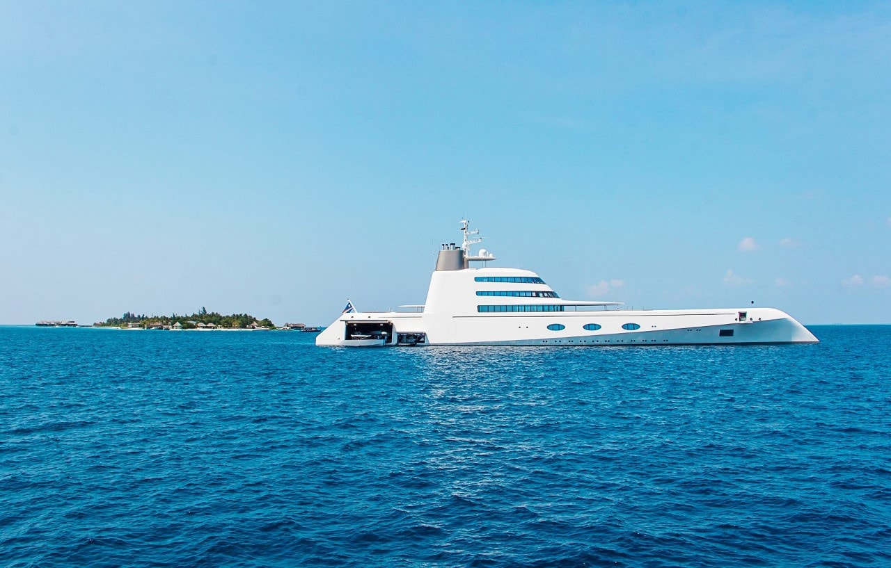 motor yacht A near Jumeirah Vittaveli Maldives