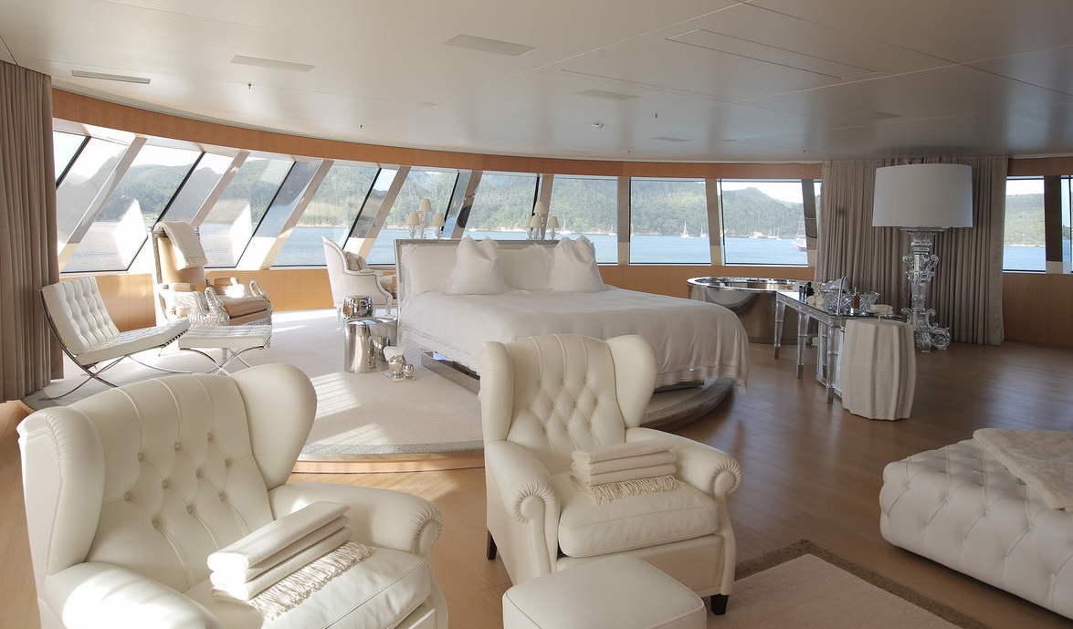 luxury mega yacht interior