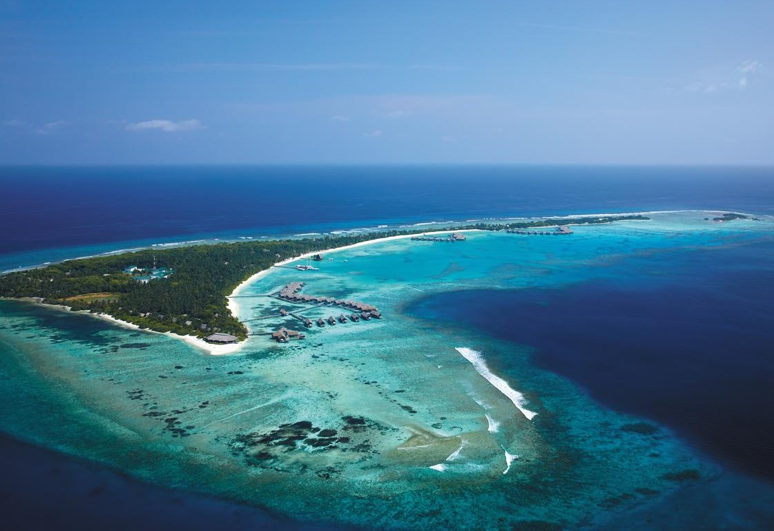 shangrila maldives aerial view